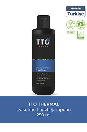 TTO Dökülme Karşıtı Şampuan 250ml (Procapil,Çay Ağacı Yağı,Climbazole,Aminexil)