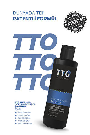 TTO Dökülme Karşıtı Şampuan 250ml (Procapil,Çay Ağacı Yağı,Climbazole,Aminexil)