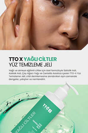 TTO-X Yüz Temizleme Jeli – Yağlı Ciltler 200 ml