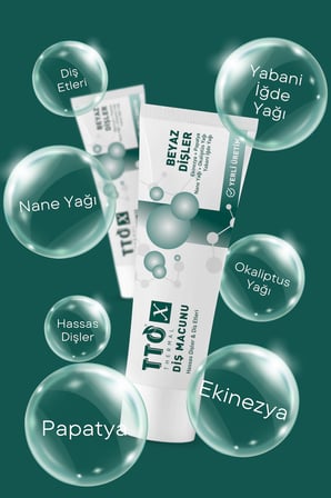 TTO X Hassas Dişler Ve Diş Etleri İçin Beyazlatıcı Diş Macunu