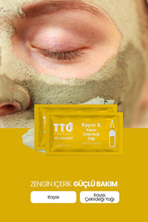 TTO THERMAL KİL MASKESİ  Kayısı & Kayısı Çekirdeği Yağı 