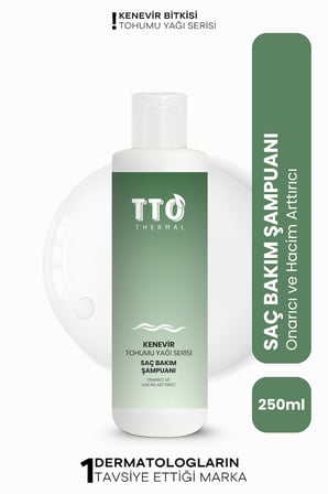 TTO THERMAL KENEVİR BİTKİSİ TOHUMU YAĞI SAÇ BAKIM ŞAMPUANI 250ml