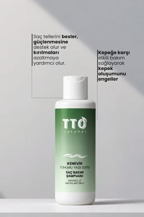 TTO THERMAL KENEVİR BİTKİSİ TOHUMU YAĞI SAÇ BAKIM ŞAMPUANI 250ml