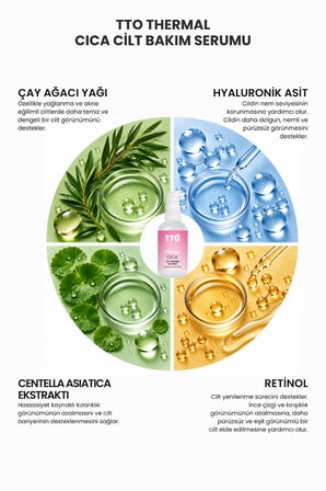 TTO THERMAL CICA CİLT BAKIM SERUMU 30 ml