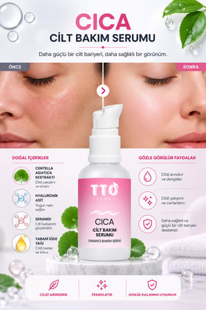 TTO THERMAL CICA CİLT BAKIM SERUMU 30 ml