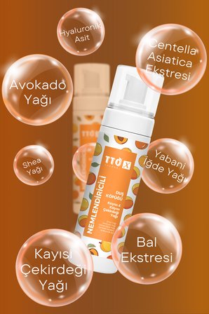 TTO-X Nemlendiricili Duş Köpüğü Kaysı&Kaysı Çekirdegi Yağı 200ml