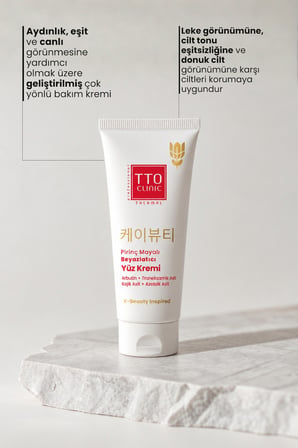 Yüz Kremi Aydınlatıcı 50 ml Pirinç Mayası Niacinamide Clinic Kore Serisi Cilt Bakımı