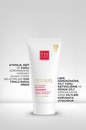Yüz Kremi Aydınlatıcı 50 ml Pirinç Mayası Niacinamide Clinic Kore Serisi Cilt Bakımı