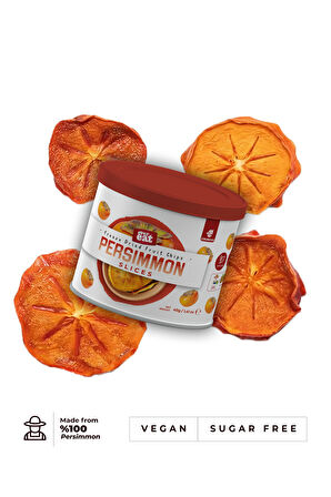 Trabzon Cennet Hurması Kuru Meyve Cipsi - Dondurularak Kurutulmuş Freeze Dried Çıtır Cennet Hurması