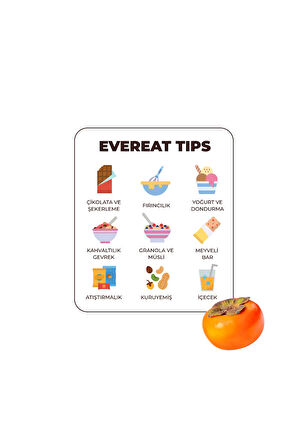 Trabzon Cennet Hurması Kuru Meyve Cipsi - Dondurularak Kurutulmuş Freeze Dried Çıtır Cennet Hurması