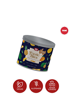 Exoticbites Dondurularak Kurutulmuş Kavun, Ananas, Mango Karışımı - Freeze Dry Meyve Atıştırmalığı