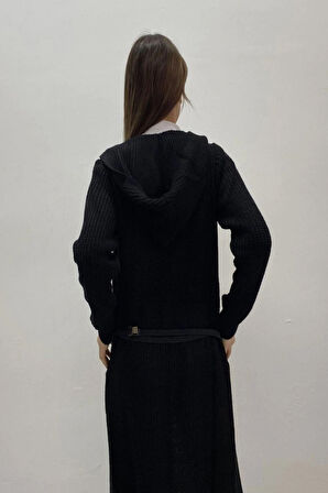 BAYAN UZUN SELANİK DESEN CEKET