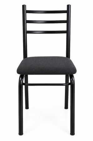 Modern ve Şık 4 Adet Metal Ayaklı Siyah Sandalye