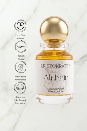 Althair Erkek Extrait de Parfüm 50 ML |Baharatlı, Vanilyalı| Tarçın, Bergamot, Vanilya, Misk, Badem