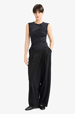 Slim Fit Dar Kesim Bisiklet Yaka Atlet