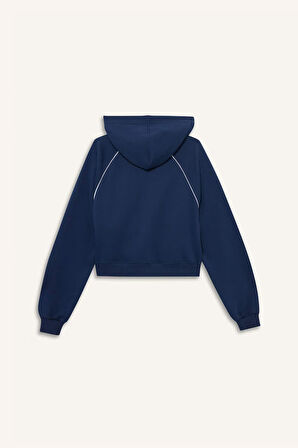 Coool Loose Fit Kapüşonlu Fermuarlı Sweatshirt