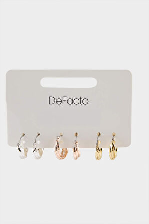 Kadın 3'lü Halka Küpe