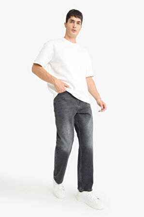 Baggy Fit Normal Bel Geniş Paça Jean Pantolon
