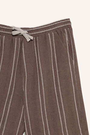 Regular Fit Jakarlı Bermuda