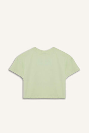 DeFacto Kız Çocuk We Bare Bears Bisiklet Yaka Kısa Kollu Tişört E6552A825HSGN653