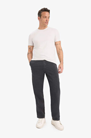 DeFacto Slim Fit Dar Kesim Bisiklet Yaka Esnek Kumaş Kısa Kollu Tişört E2635AX25SMGR293