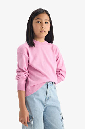 DeFacto Kız Çocuk Hello Kitty Relax Fit Bisiklet Yaka Kısa Kollu Tişört F5389A825HSPN633