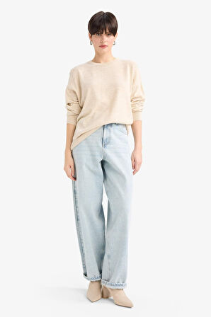 Regular Fit Bisiklet Yaka Triko Kazak