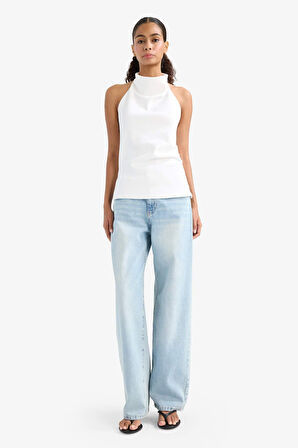 Slim Fit Dar Kesim Halter Yaka Atlet