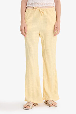 Wide Leg Cepli Normal Bel Standart Boy Bürümcük Pantolon