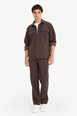 Wide Leg Geniş Paça Fitilli Kadife Pantolon