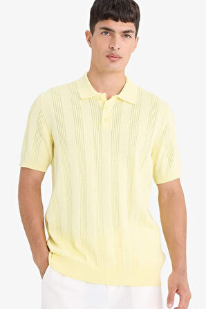 %100 Pamuk Triko Polo Tişört