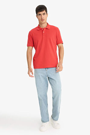 Regular Fit Polo Yaka Pike Kısa Kollu Polo Tişört