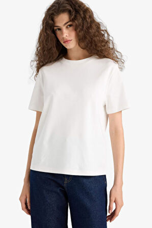 Regular Fit Bisiklet Yaka Kısa Kollu Tişört