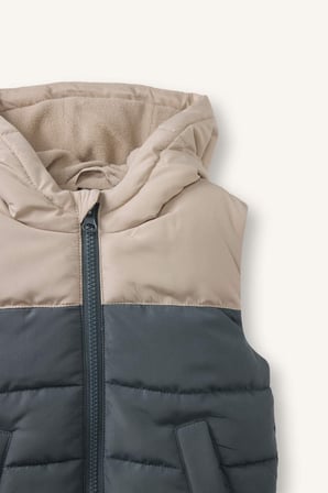 Su Geçirmez Polar Astarlı Yelek Erkek Bebek