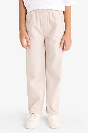 Erkek Çocuk Beli Lastikli Gabardin Pantolon