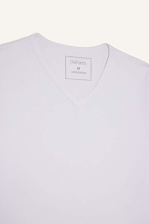 Slim Fit Dar Kesim V Yaka Üst