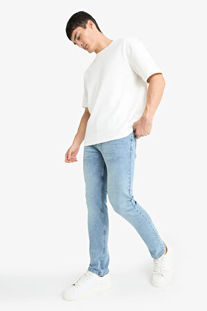 Pedro Slim Fit Dar Kalıp Normal Bel Dar Paça Jean Pantolon