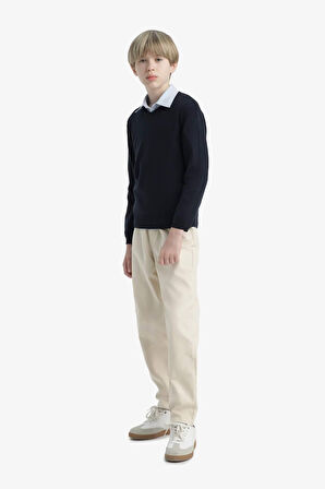 Erkek Çocuk Okul V Yaka Triko Kazak