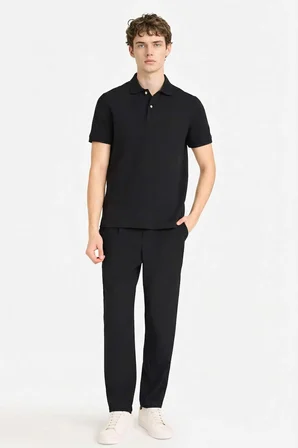 DeFacto REGULAR FIT %100 Pamuk Polo Tişört E9504AX26SPBK81