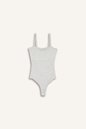 Coool Fitted Dantel Bodysuit