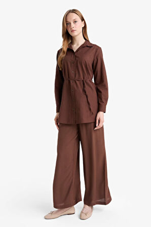Regular Fit Poplin Uzun Kollu Tunik