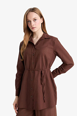 Regular Fit Poplin Uzun Kollu Tunik