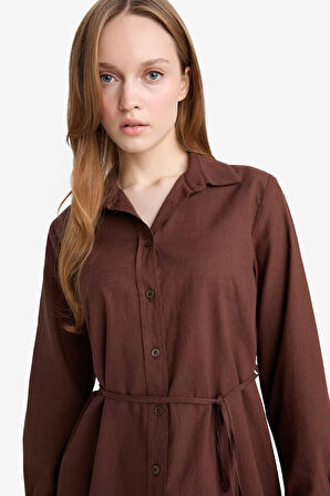 Regular Fit Poplin Uzun Kollu Tunik