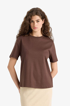 Regular Fit Bisiklet Yaka Kısa Kollu Tişört