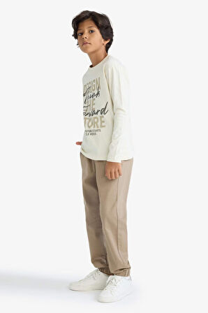 Erkek Çocuk Jogger Fit Gabardin Pantolon