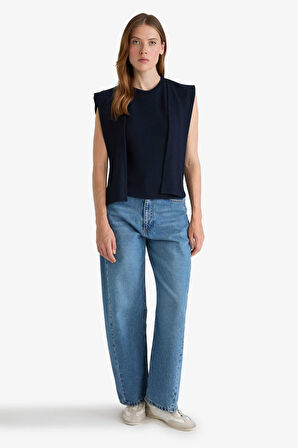 Slim Fit Dar Kesim Bisiklet Yaka Atlet