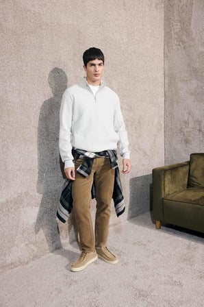 DeFacto Yumuşak Tuşe Fermuarlı Sweatshirt E9629AX25AUBG766
