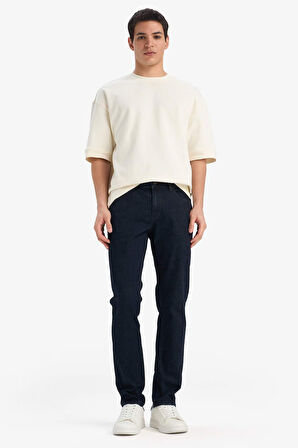 Pedro Slim Fit Dar Kalıp Normal Bel Dar Paça Jean Pantolon