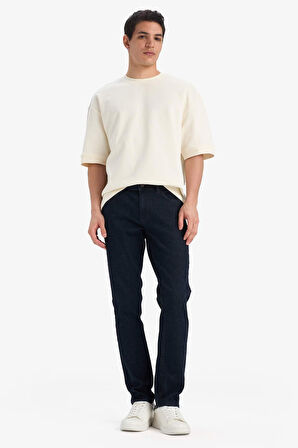 Pedro Slim Fit Dar Kalıp Normal Bel Dar Paça Jean Pantolon