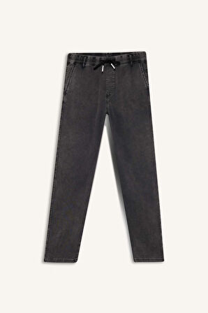 Wide Leg Geniş Paça Jean Kar Yıkamalı Pantolon